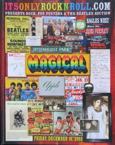 It's Only Rock N Roll Auction-Catalog 12/16/05