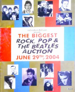 Its Only Rock N Roll Auction Catalog 06/29/04