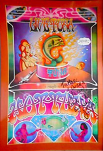 HOT TUNA NYC PALADIUM CONCERT POSTER 1976 SIGNED by JORMA + ARTIST 