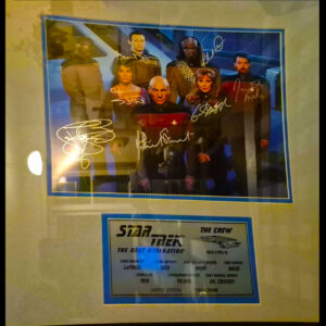 Star Trek: The Next Generation Framed Picture Signed by Crew, Limited Ed.