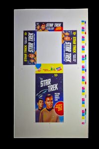 1976 Topps - Star Trek TV Show-Wax pack display Box PROOF SHEET -uncut
