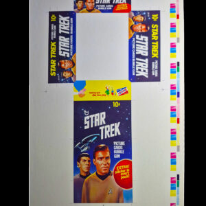 1976 Topps - Star Trek TV Show-Wax Pack Display Box Proof Sheet -Uncut