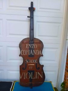 VINTAGE VIOLIN STORE WOODEN SIGN