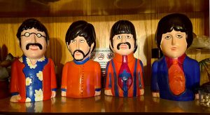 BEATLES CERAMIC YELLOW SUBMARINE BANKS