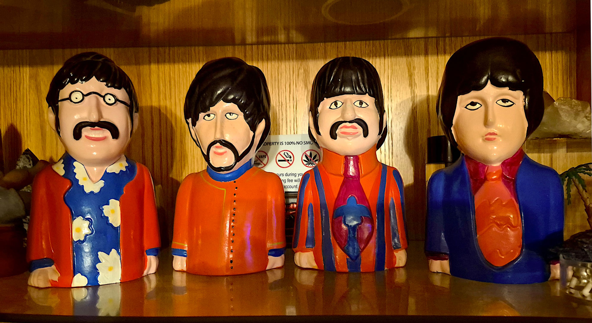 BEATLES CERAMIC YELLOW SUBMARINE BANKS
